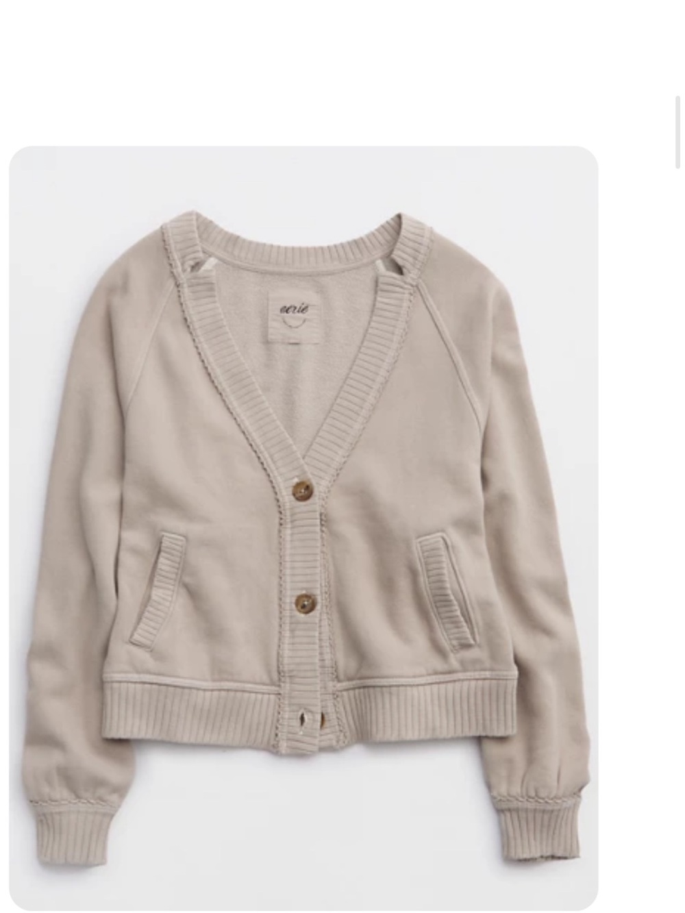 Aerie Fleece Cardigan